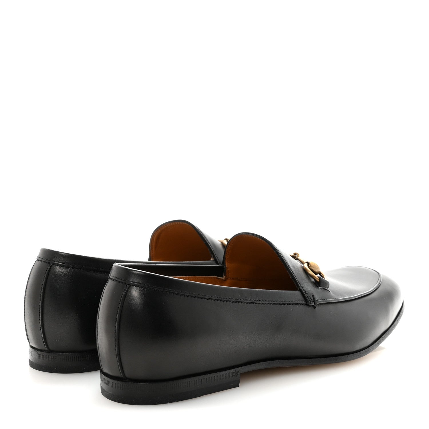 Gucci Calfskin Horsebit Mens Jordaan Loafers 7 Black 9 of 20