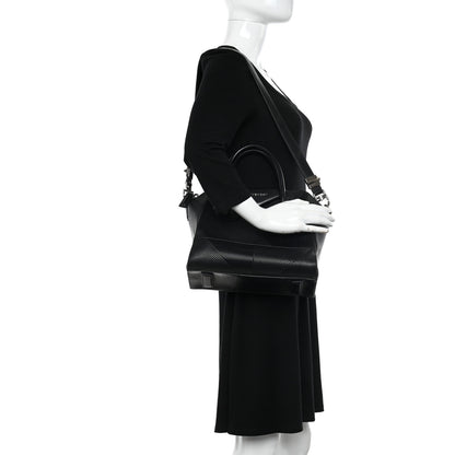 Givenchy Calfskin Geometric Embossed Small Antigona Black 2 of 12