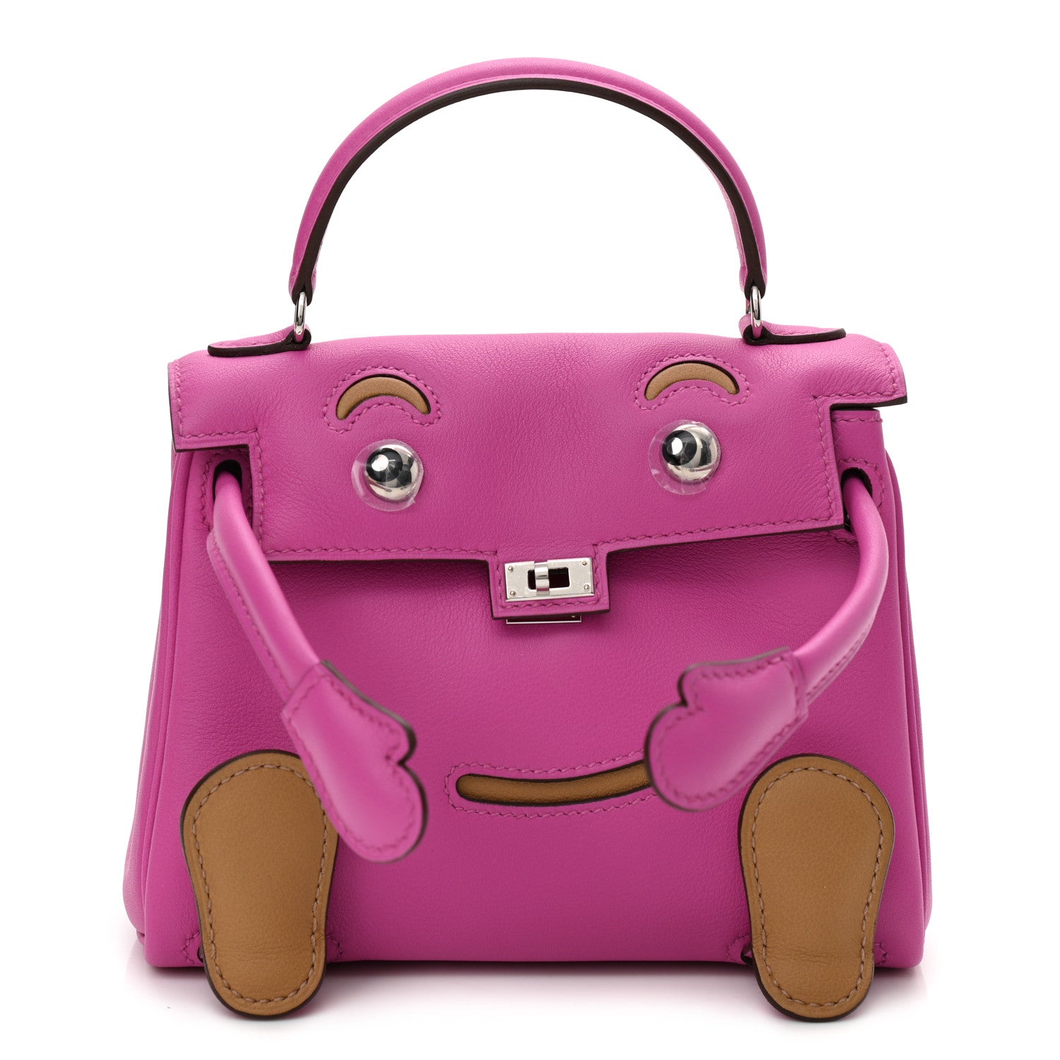 Hermes Swift Quelle Idole Kelly Doll Handbag Magnolia Biscuit 1 of 11