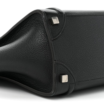 Celine Drummed Calfskin Micro Luggage Black 8 of 25