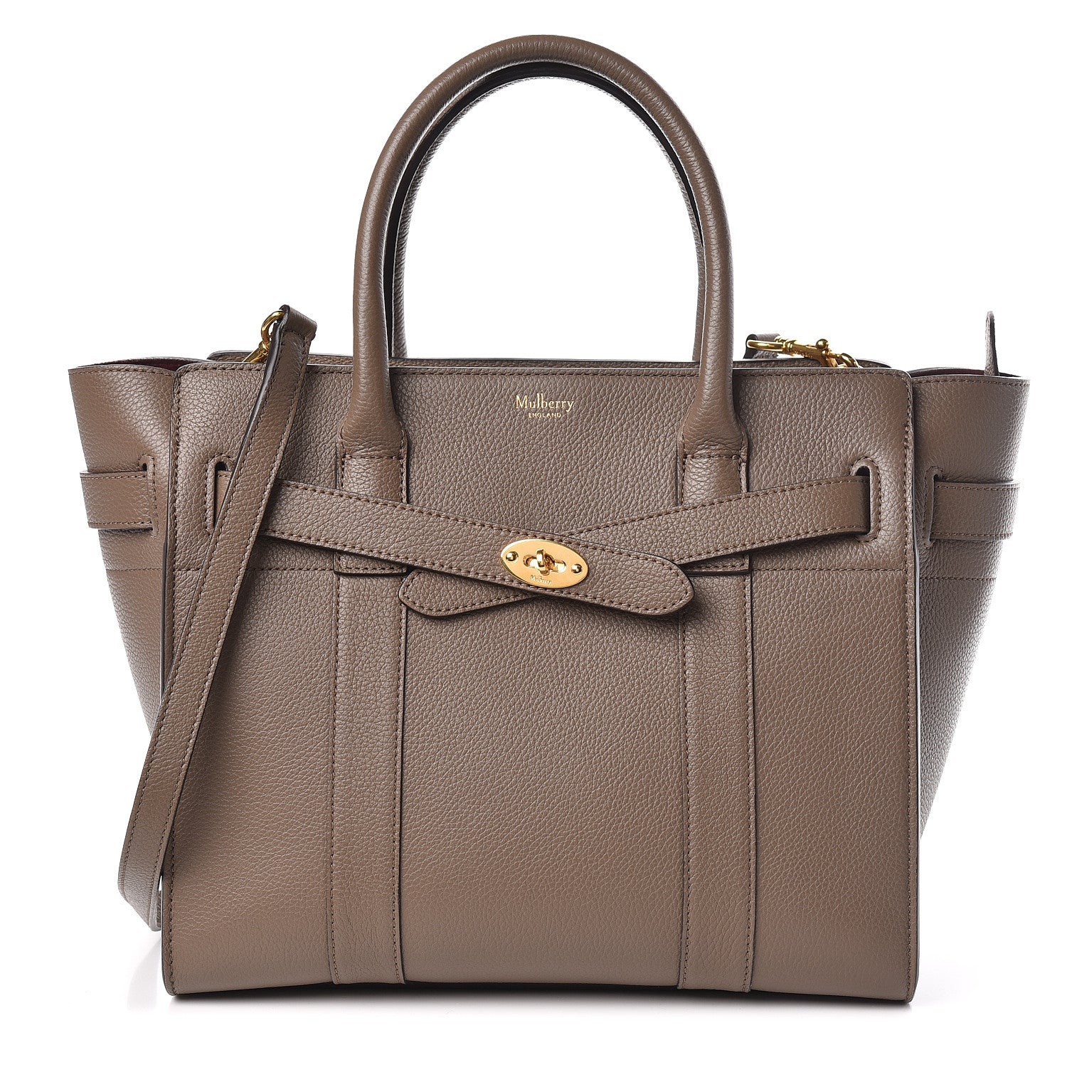 Mulberry Small Classic Grain Small Bayswater Zip Tote Clay 1 of 16