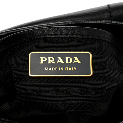 Prada Vitello Daino Crossbody Bag Black 5 of 13