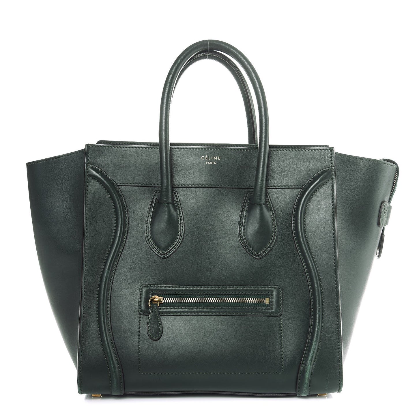 Smooth Calfskin Mini Luggage Emerald