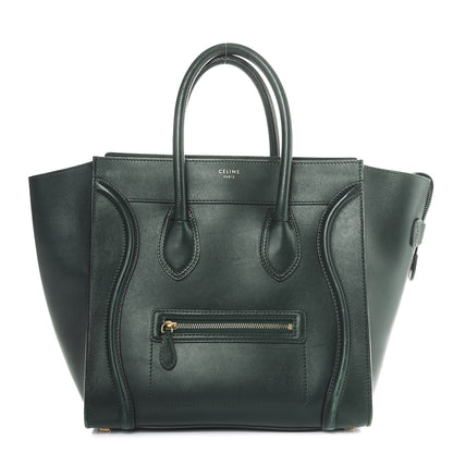 Celine Smooth Calfskin Mini Luggage Emerald 1 of 24