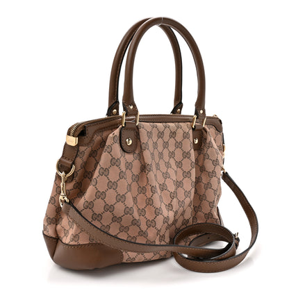 Gucci Monogram Medium Sukey Top Handle Bag Beige Brown 3 of 11