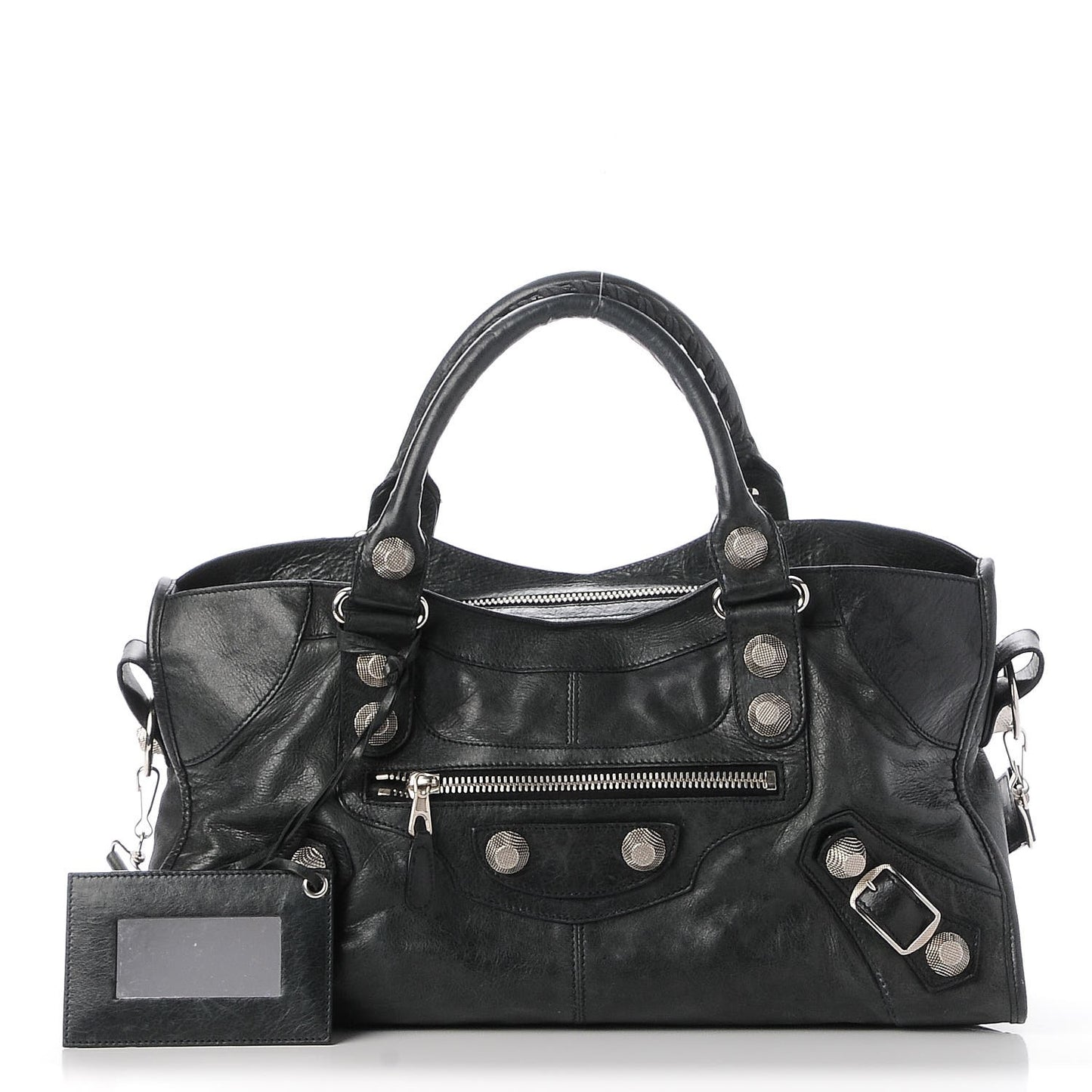 Agneau Giant 21 Silver Hardware Part Time Black