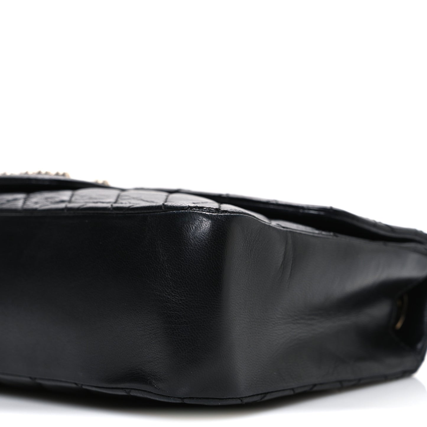 Lambskin Medium Westminster Pearl Flap Black