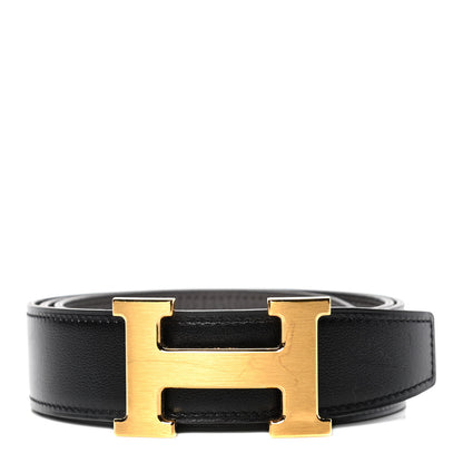 Hermes Box Togo 32mm H Belt 85 Black Etain 1 of 4