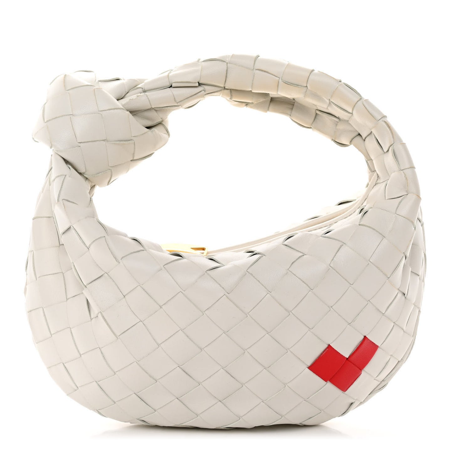Nappa Intrecciato Mini Heart Jodie White