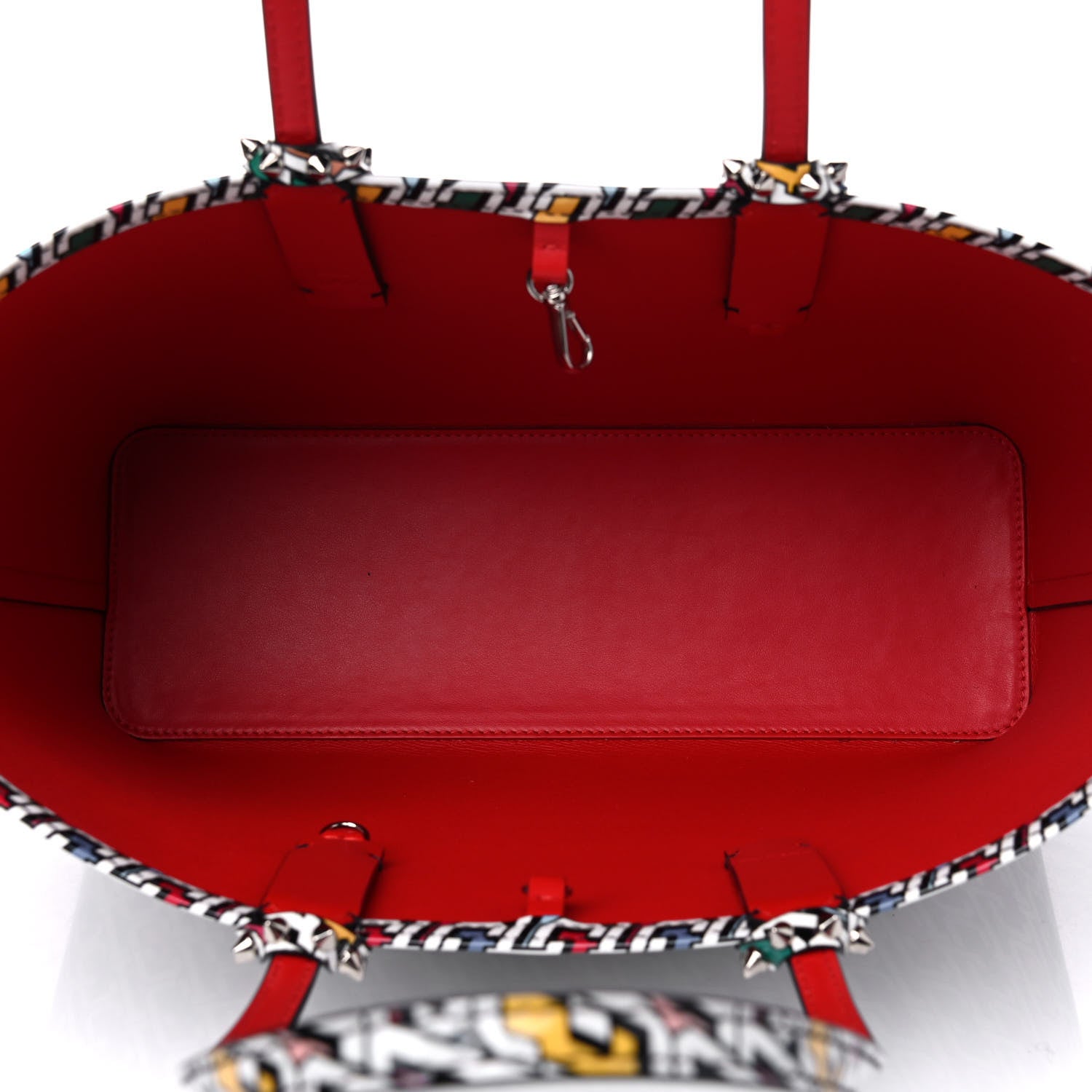 Christian Louboutin Patent Calfskin Small East West Cabata Tote Multicolor 4 of 4