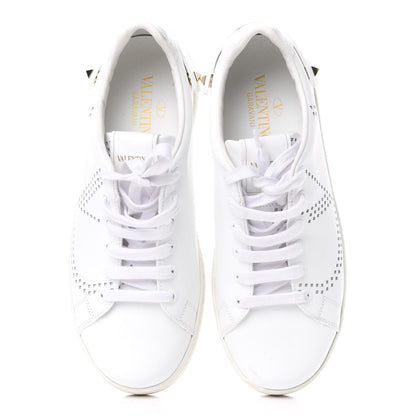 Valentino Garavani Calfskin Womens Backnet Sneakers 37.5 White 5 of 10