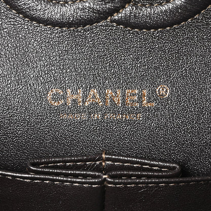 Chanel Tweed Metallic Lambskin Quilted Egyptian Double Flap Multicolor Gold 6 of 10