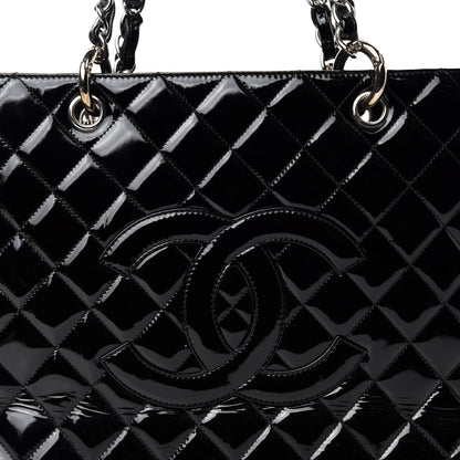 Chanel Patent Grand Shopping Tote GST Black 13 of 13