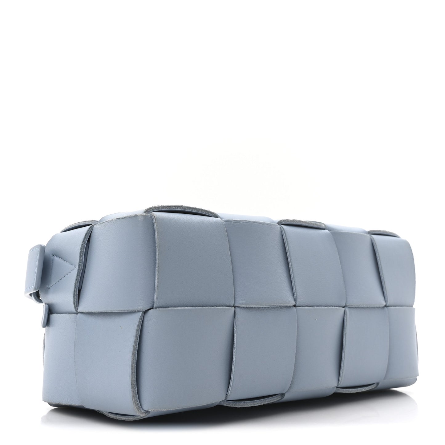 Lambskin Maxi Intrecciato Small Brick Cassette Bag Blue