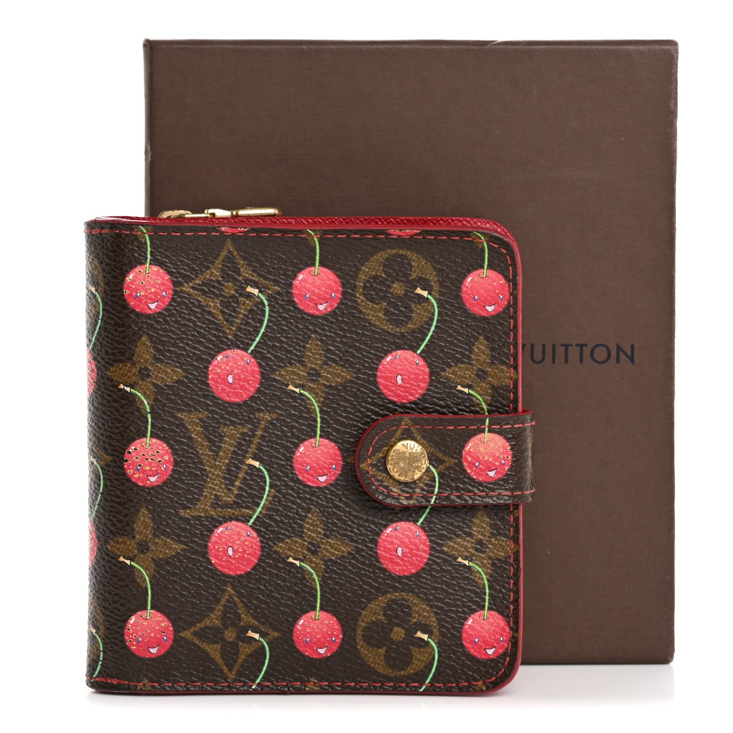 Monogram Cerises Compact Zippe Wallet