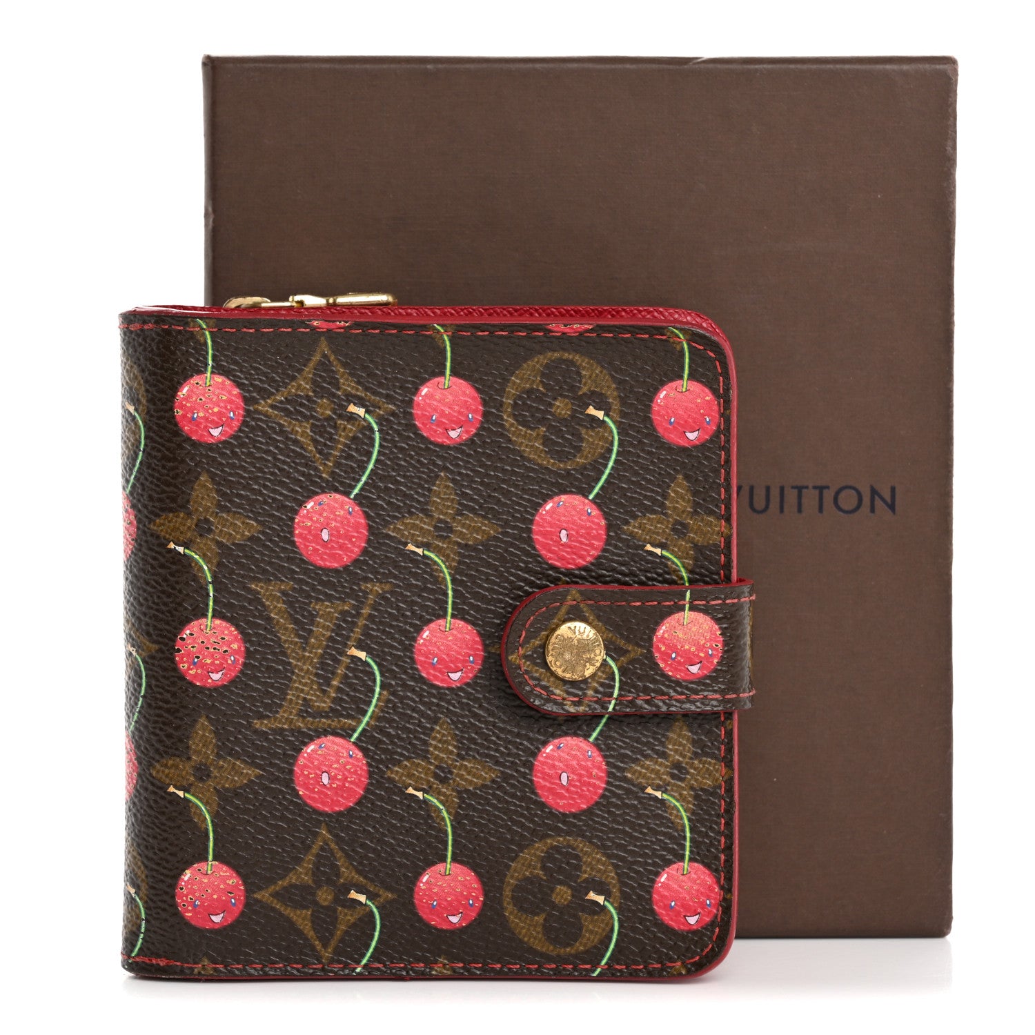 Louis Vuitton Monogram Cerises Compact Zippe Wallet 14 of 14
