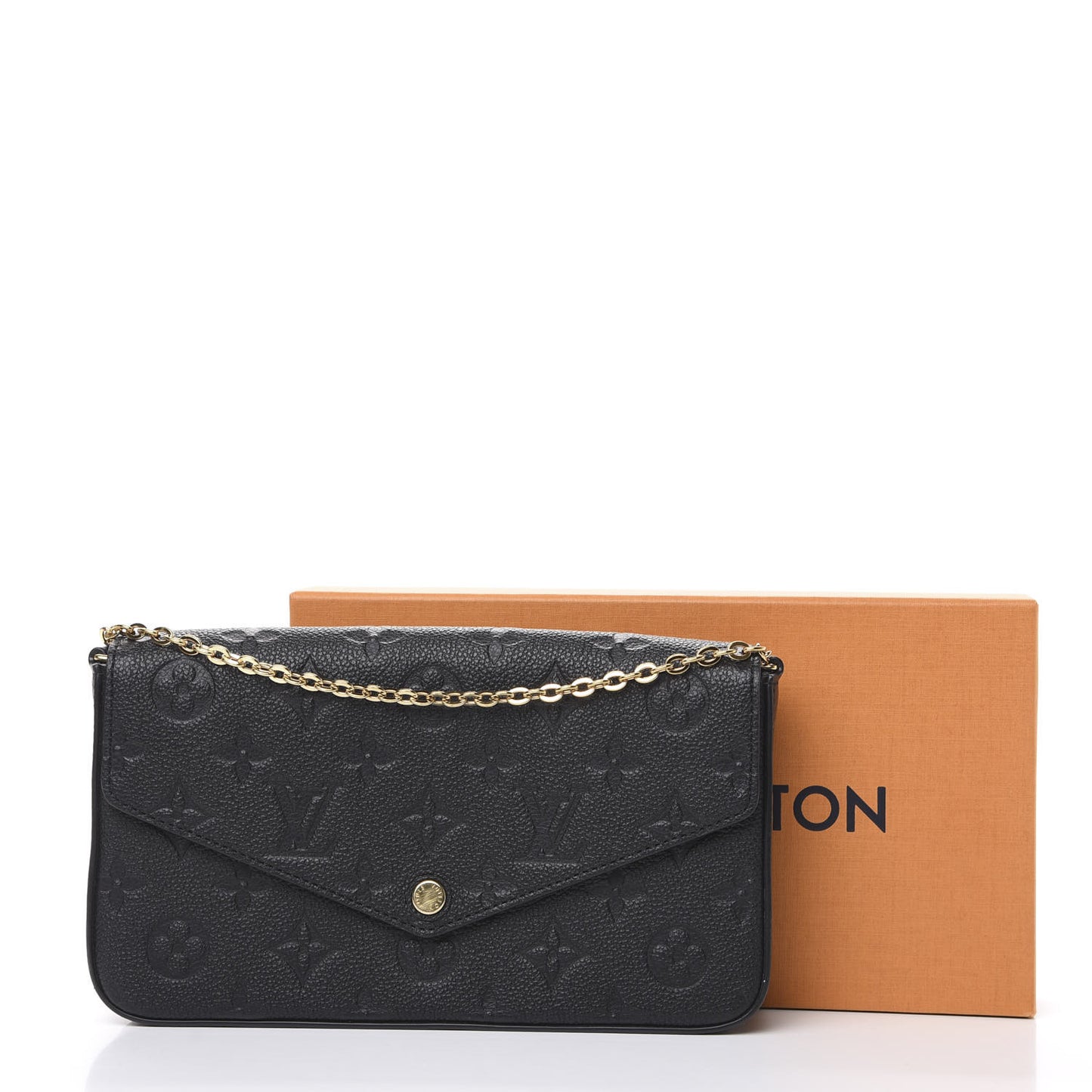 Empreinte Pochette Felicie Chain Wallet Black