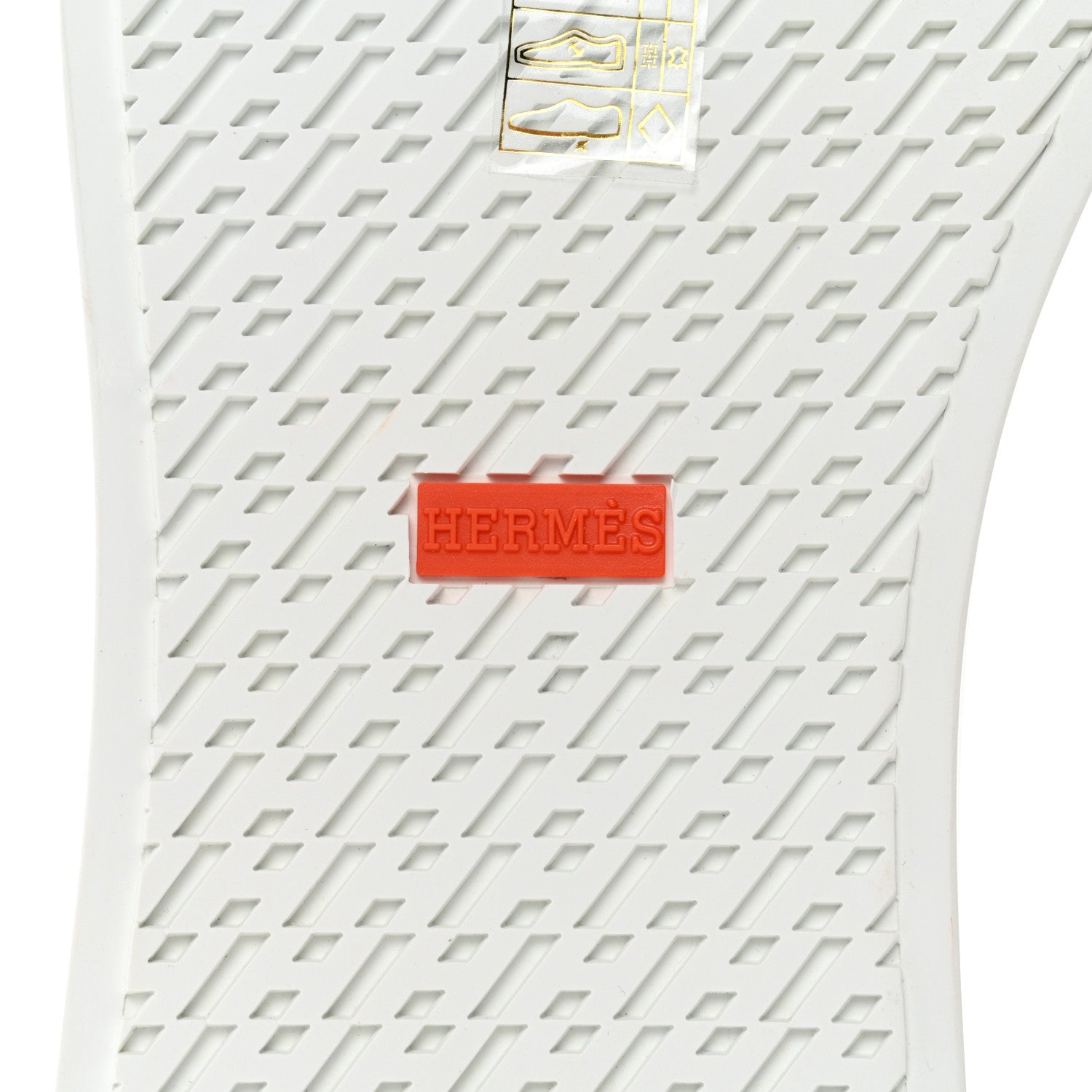 Hermes Calfskin Deep Sneakers 44 White Multicolor 7 of 10