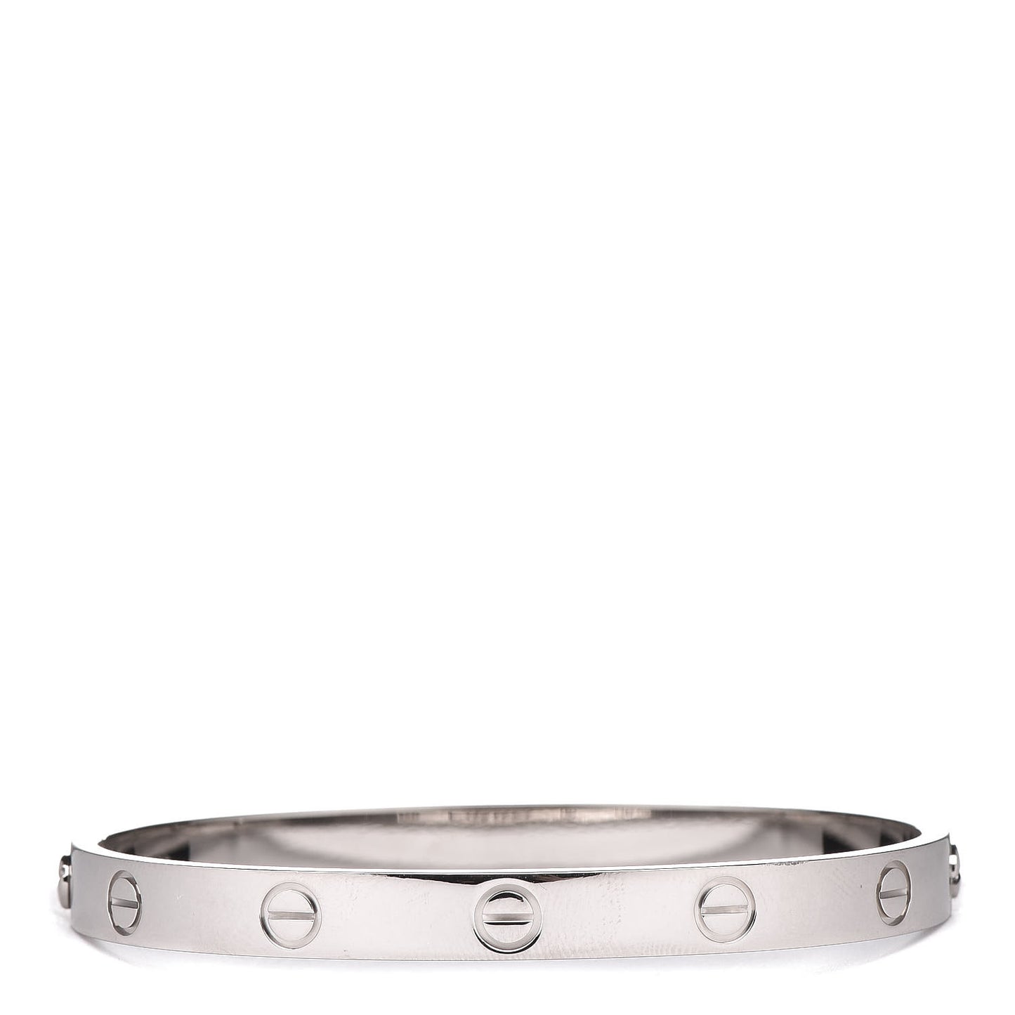 18K White Gold LOVE Bracelet 17