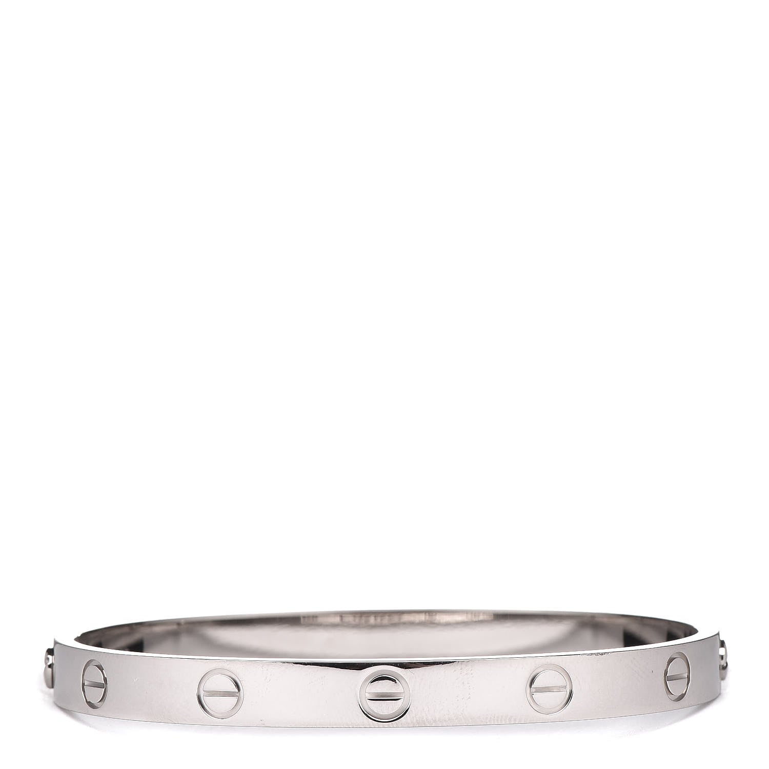 Cartier 18K White Gold LOVE Bracelet 17 3 of 7