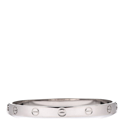 Cartier 18K White Gold LOVE Bracelet 17 3 of 7