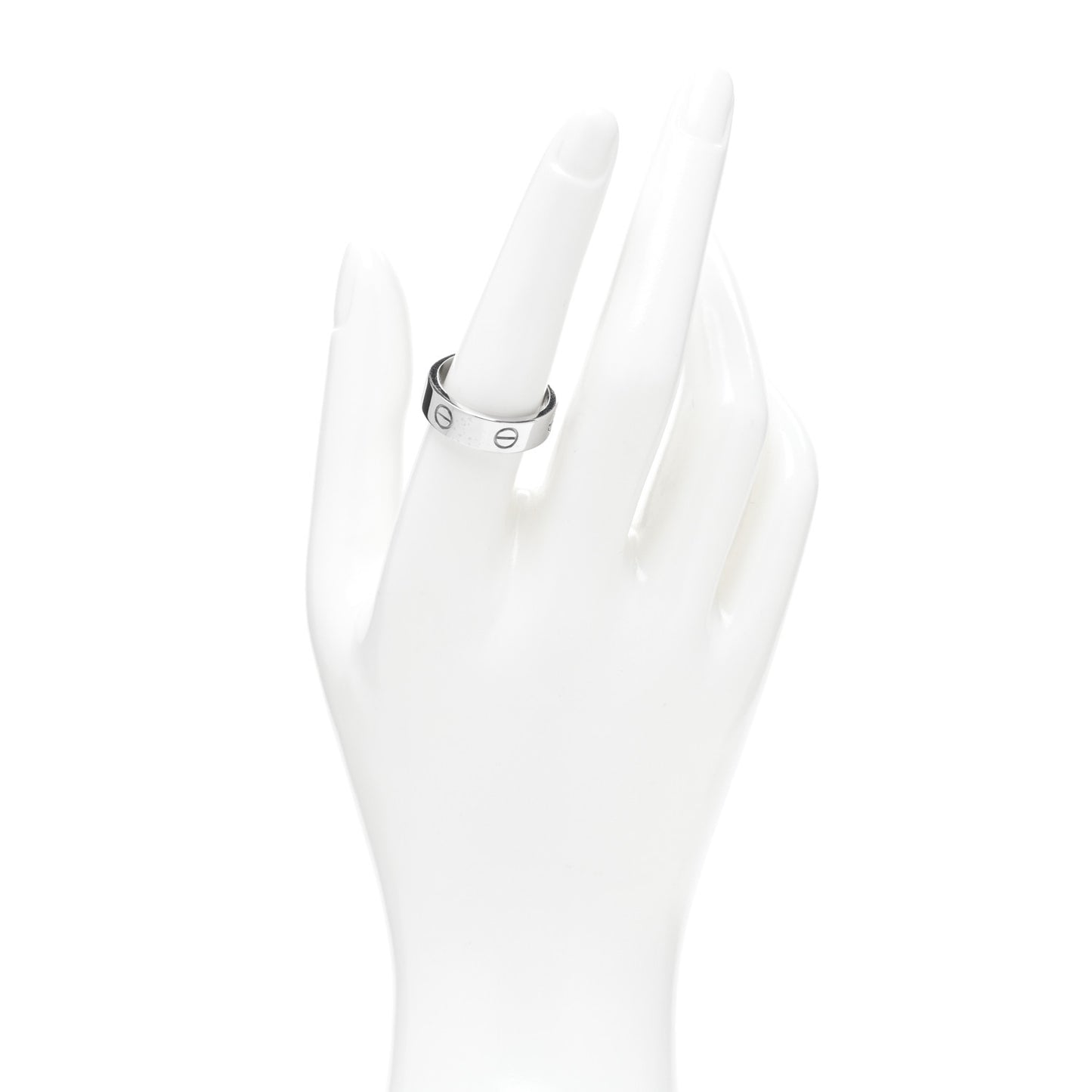 18K White Gold 5.5mm LOVE Ring 57 8
