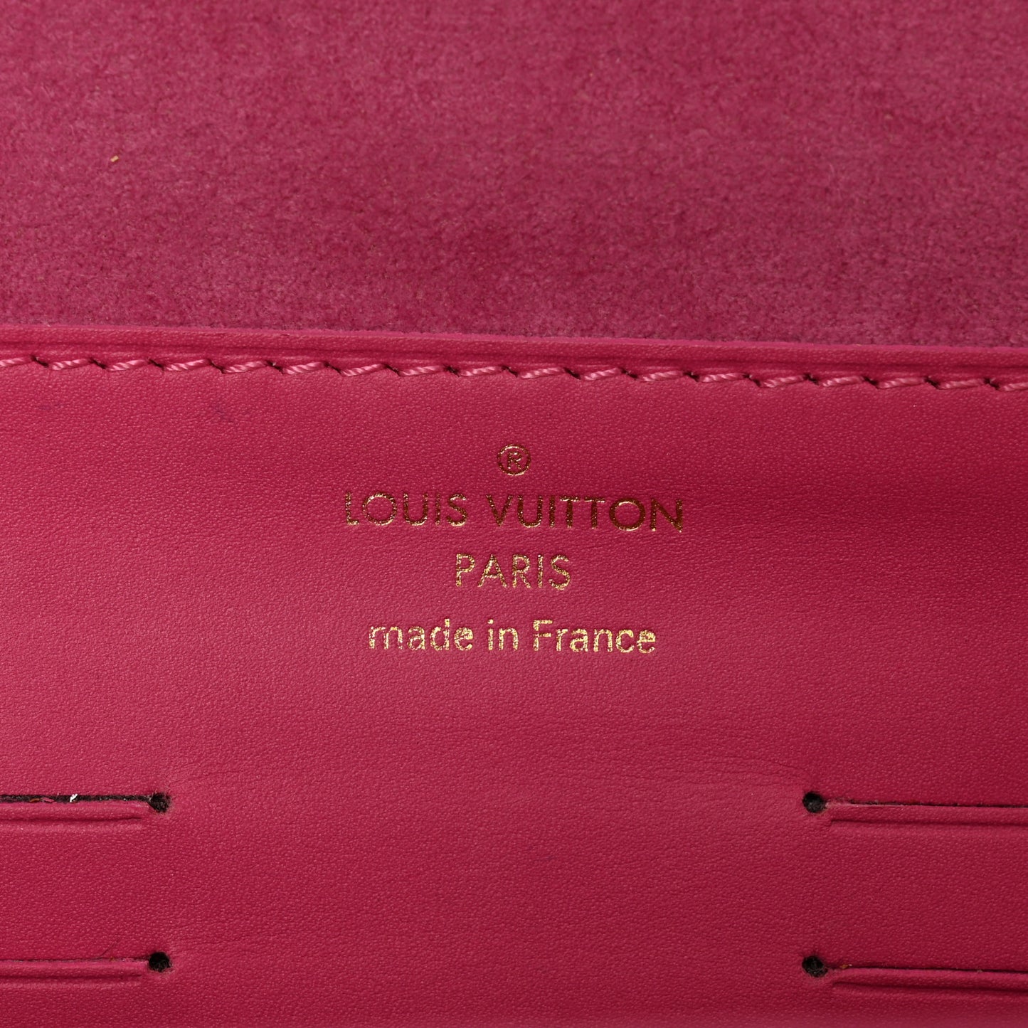 Calfskin Embossed Courtney Pochette Clutch Fuchsia