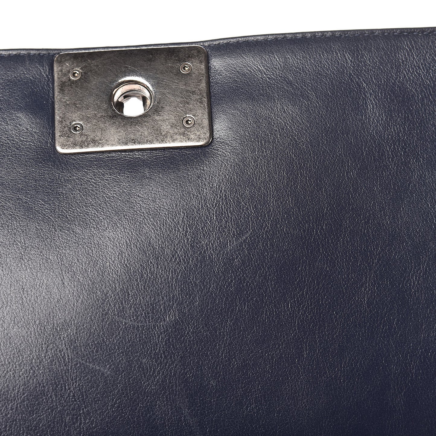 Lambskin Quilted New Medium Boy Flap Navy