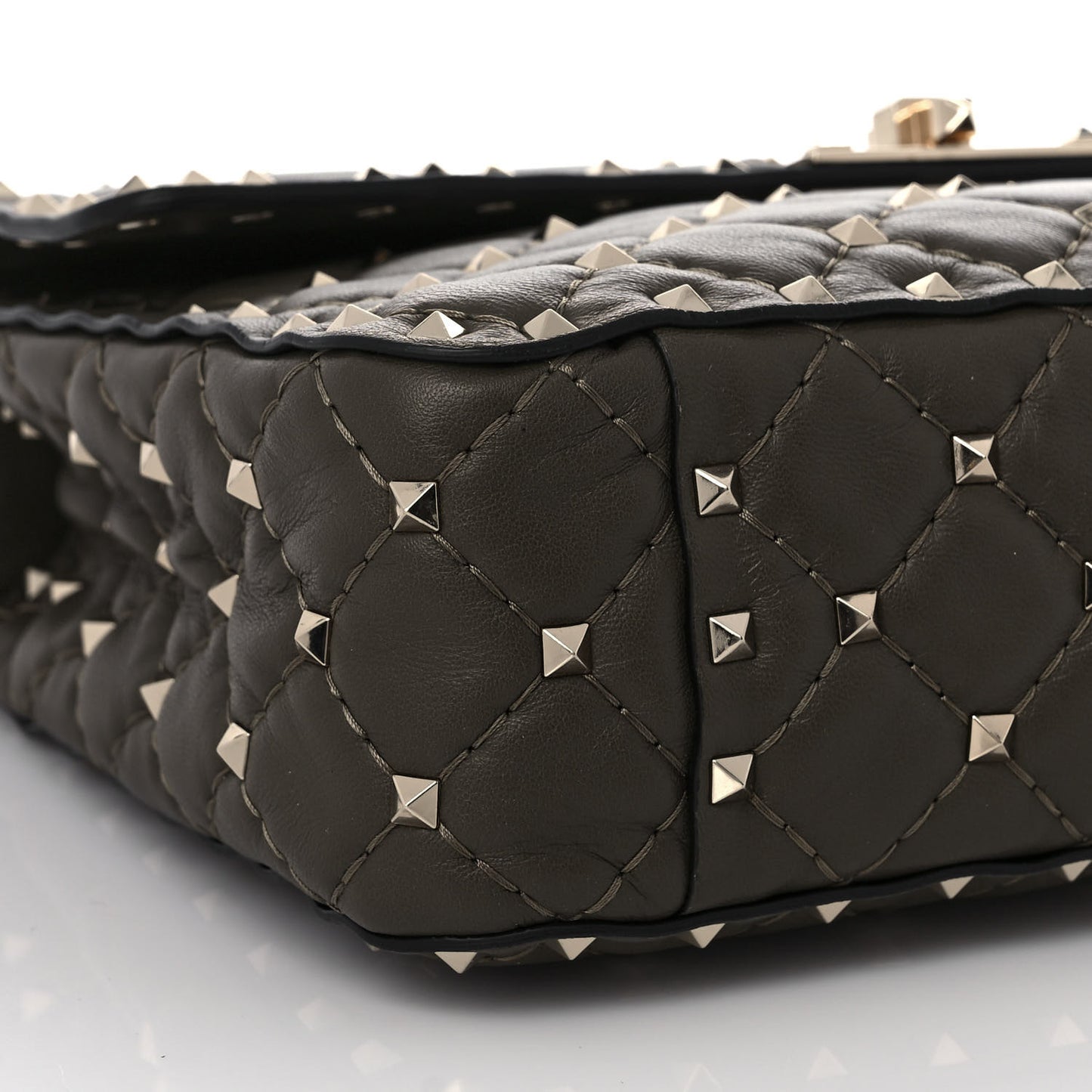 Nappa Medium Rockstud Spike Shoulder Bag Oasis
