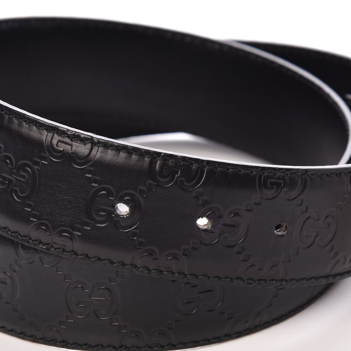 Guccissima Interlocking G Belt 95 38 Black
