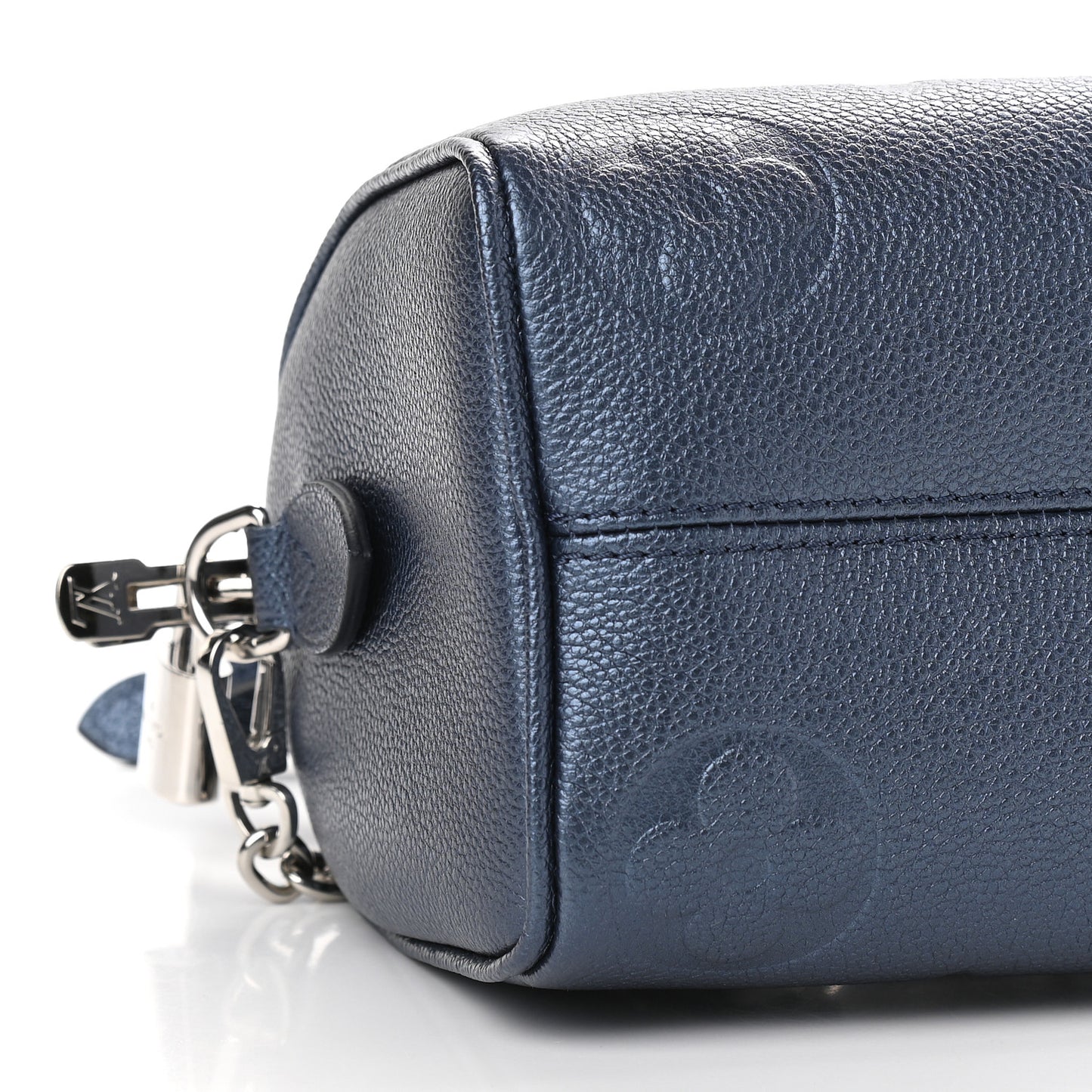 Metallic Empreinte Monogram Giant Speedy Bandouliere 20 Navy Nacre
