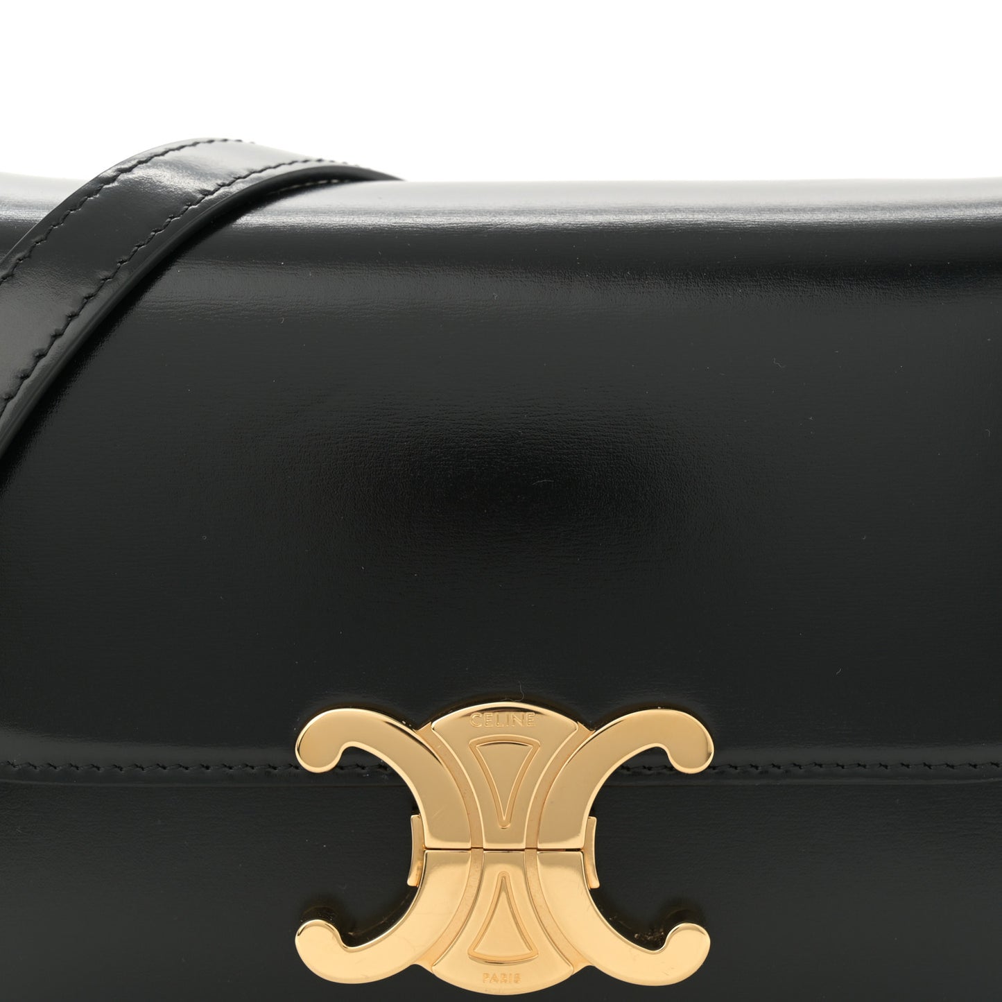 Shiny Calfskin Teen Triomphe Black