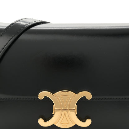 Celine Shiny Calfskin Teen Triomphe Black 8 of 10