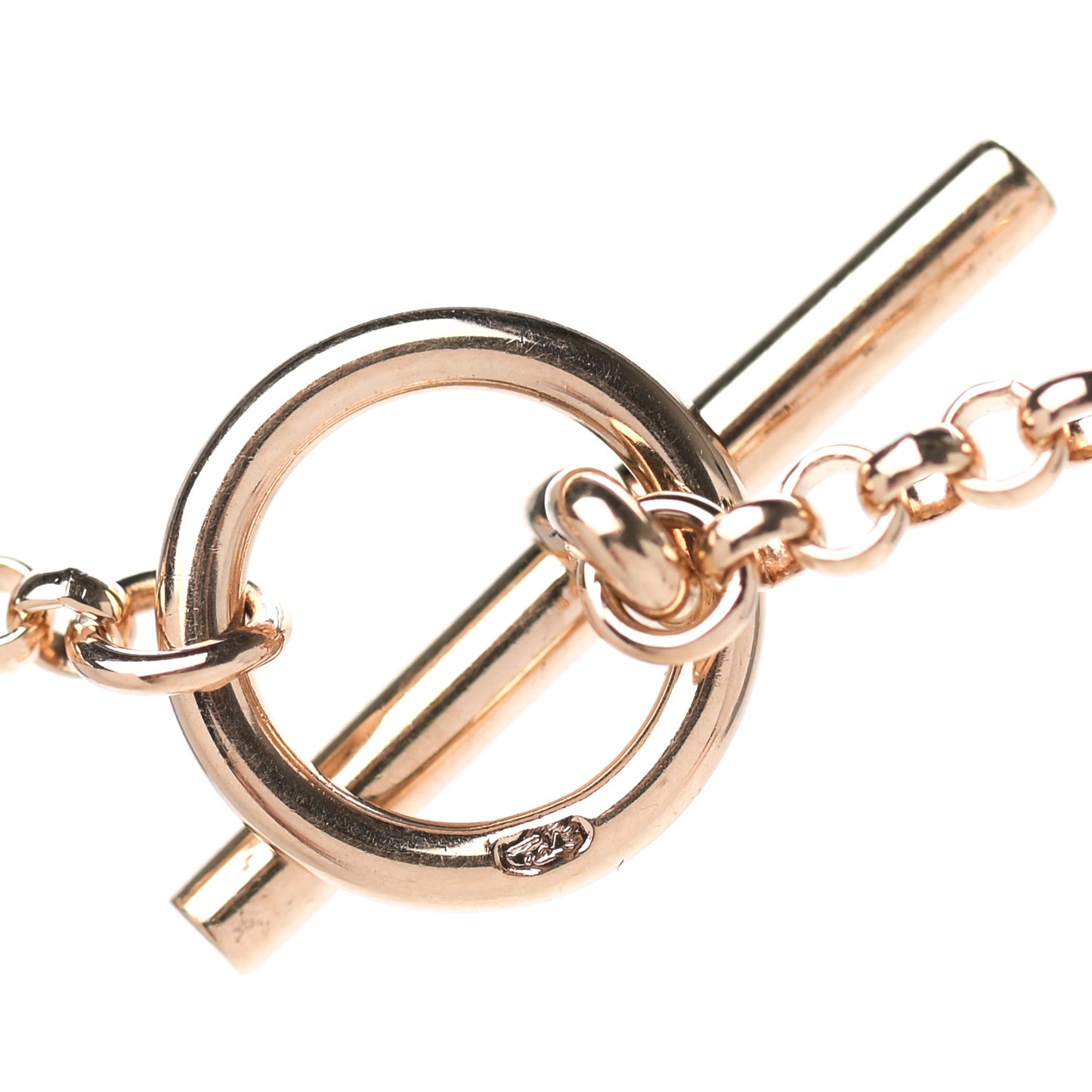 18K Rose Gold Diamond Gambade Pendant Necklace
