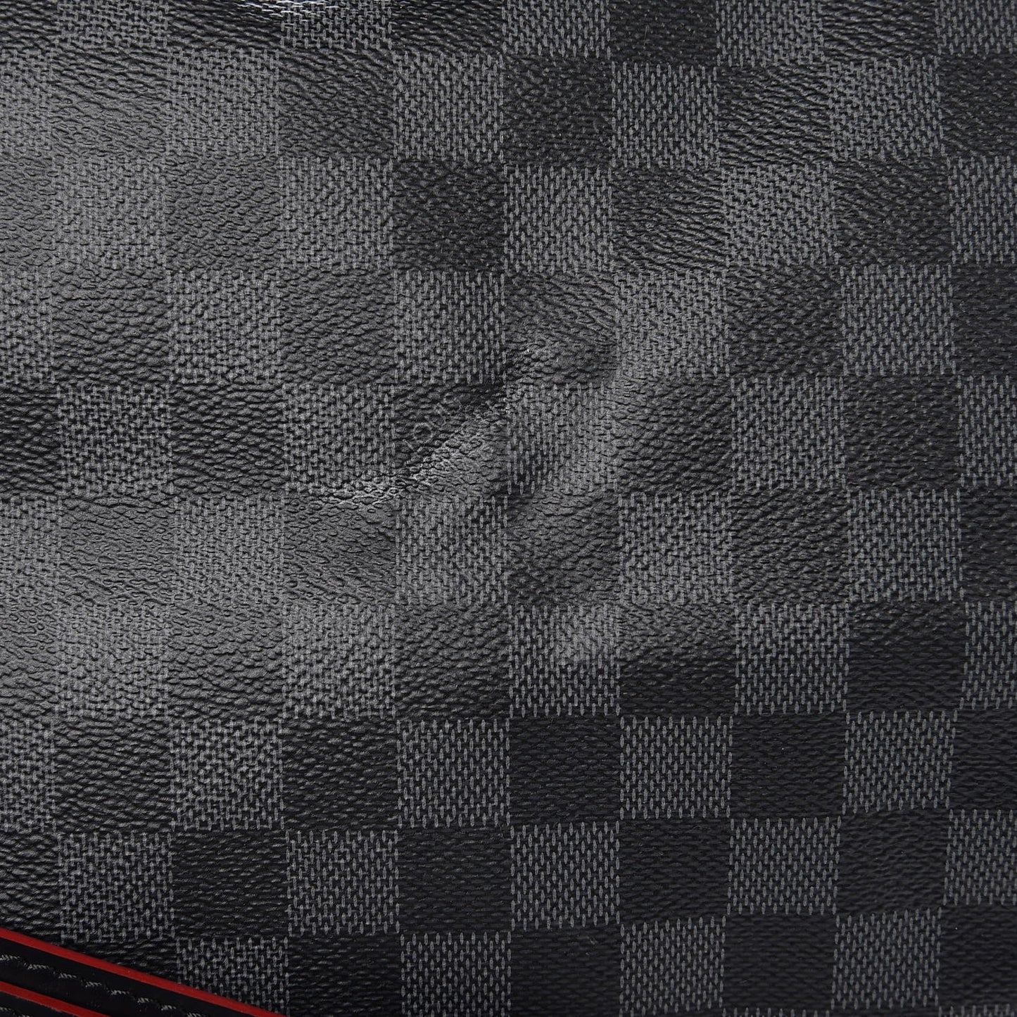 Damier Graphite Keepall Bandouliere 55 Rouge