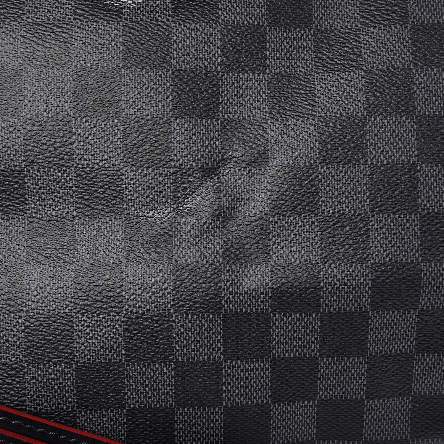 Louis Vuitton Damier Graphite Keepall Bandouliere 55 Rouge 9 of 9