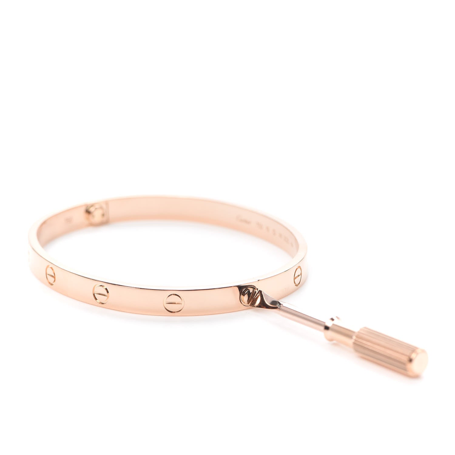 Cartier 18K Pink Gold LOVE Bracelet 19 5 of 7