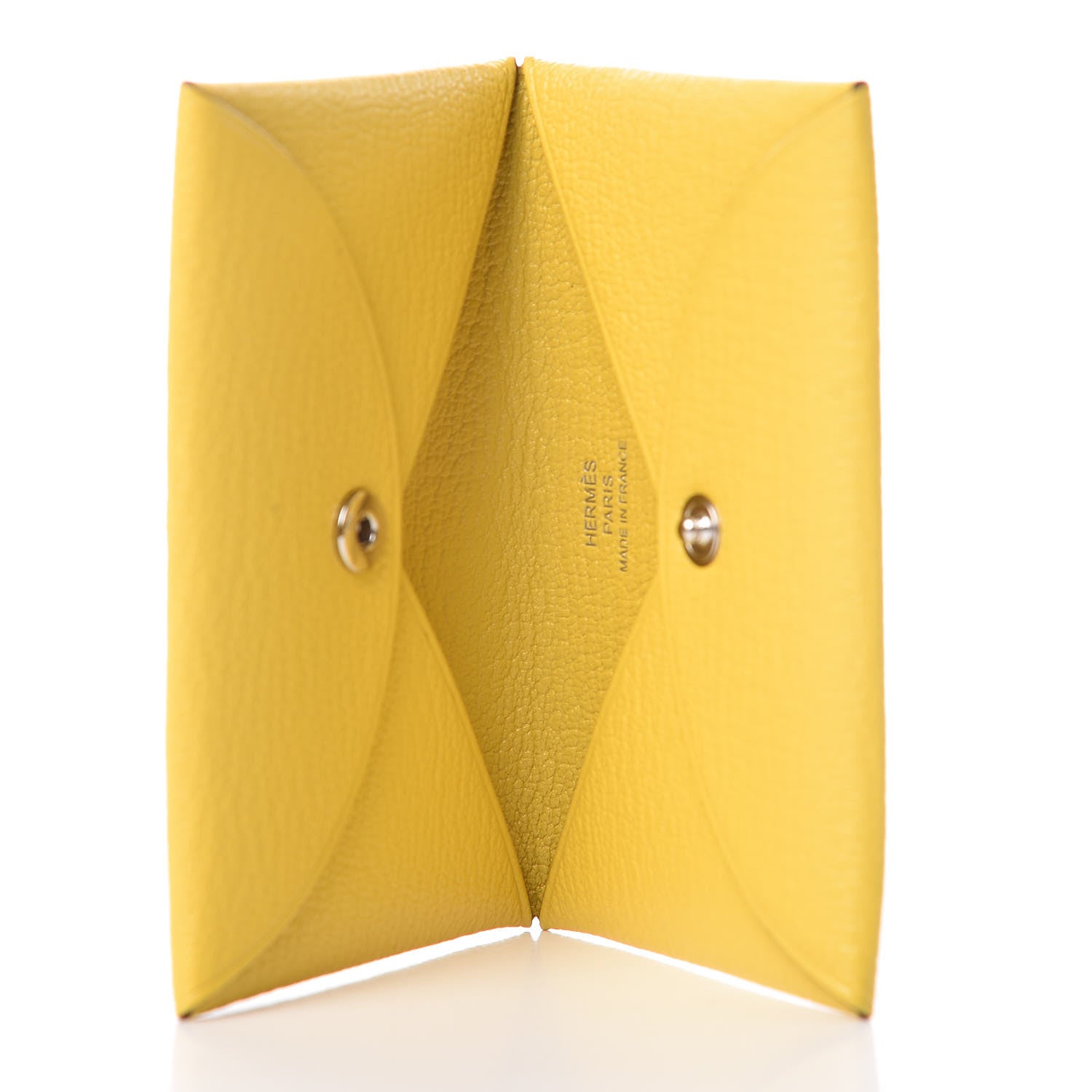 Hermes Chevre Mysore Calvi Card Case Jaune De Naples 5 of 7