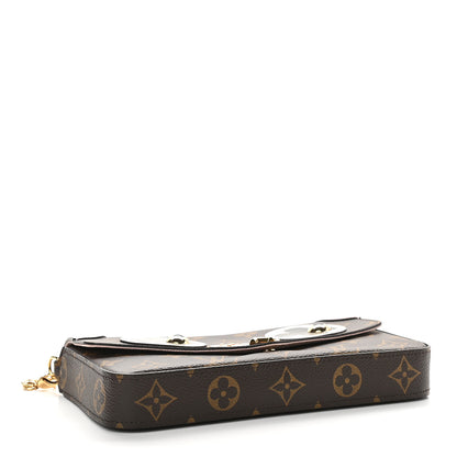 Louis Vuitton Monogram Valentine Dog Pochette Felicie Chain Wallet 4 of 10