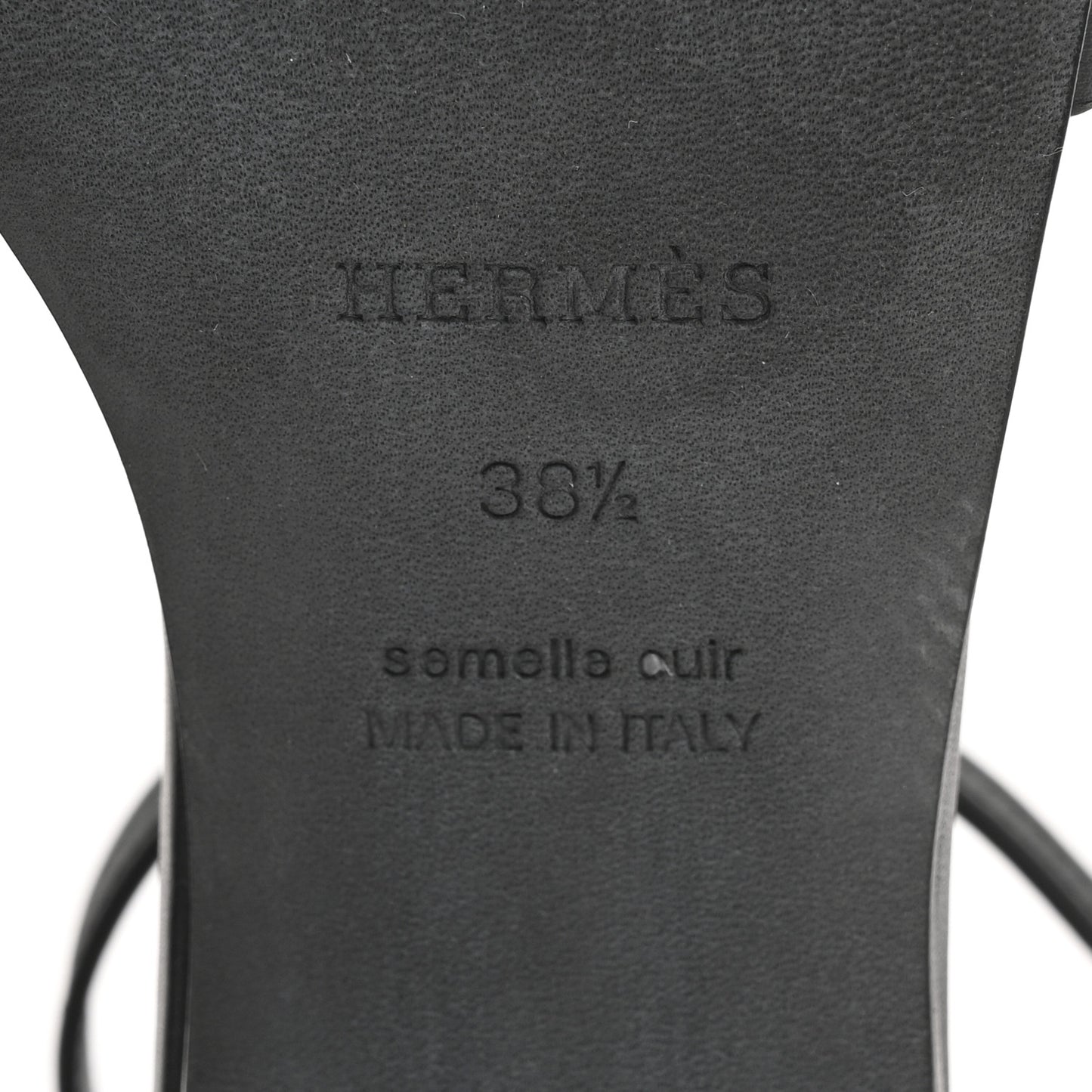 Calfskin Encens 50 Sandals 38.5 Black