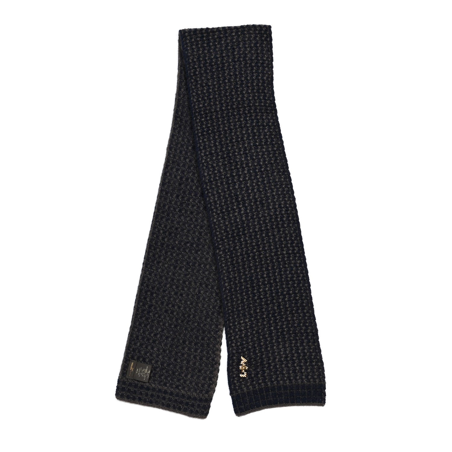 Louis Vuitton Mohair Wool Eleonor Scarf Black 2 of 4