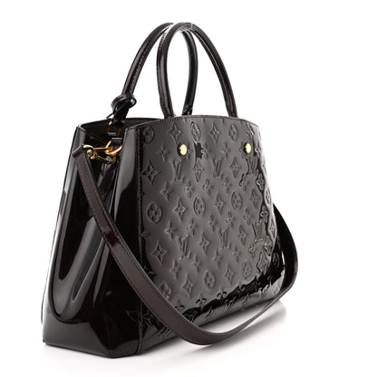 Louis Vuitton Vernis Montaigne MM Amarante 3 of 10