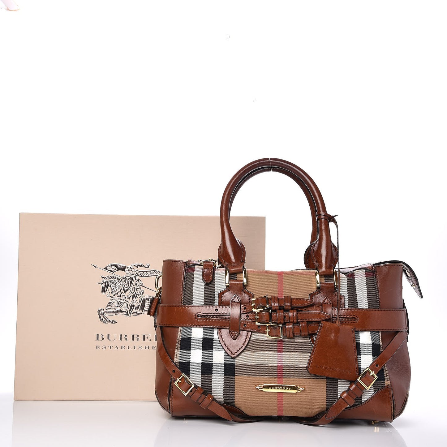 House Check Small Gladstone Dark Tan