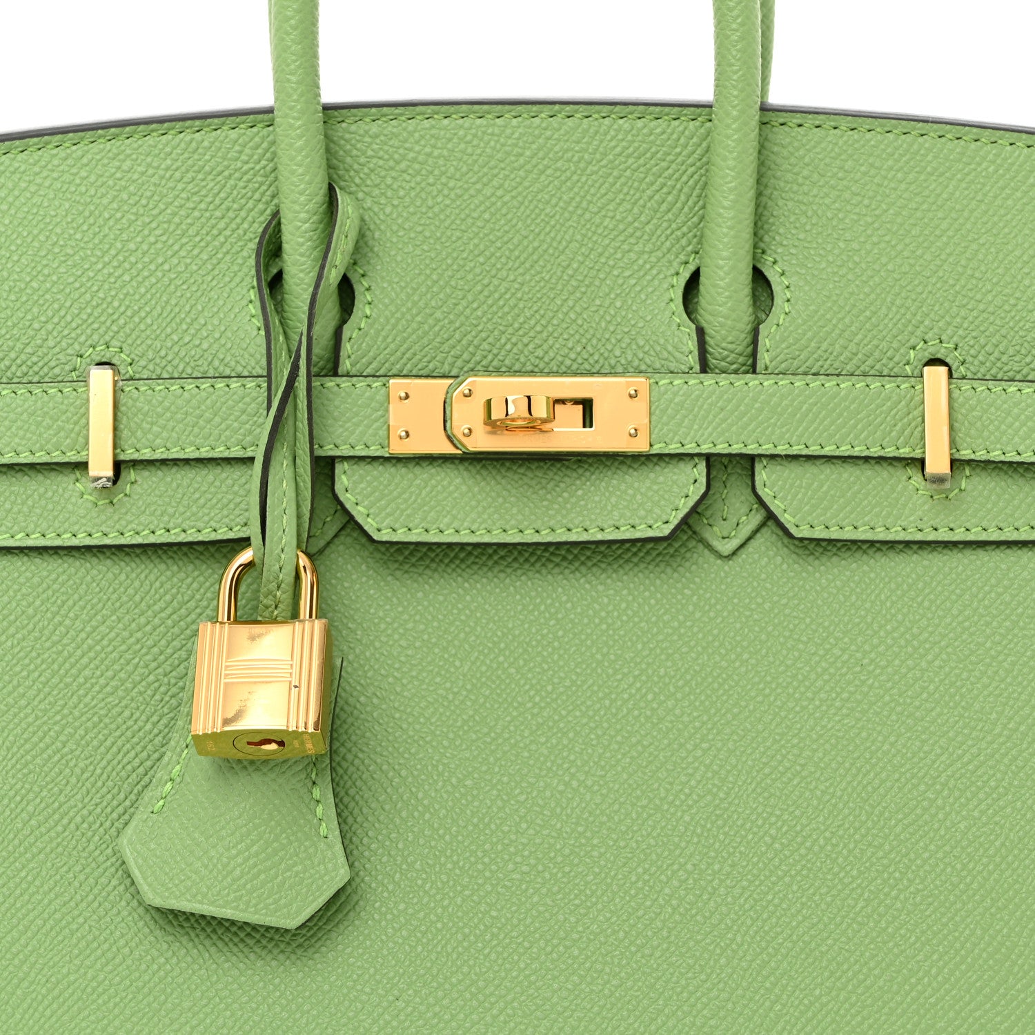 Hermes Epsom Birkin Sellier 25 Vert Criquet 8 of 11