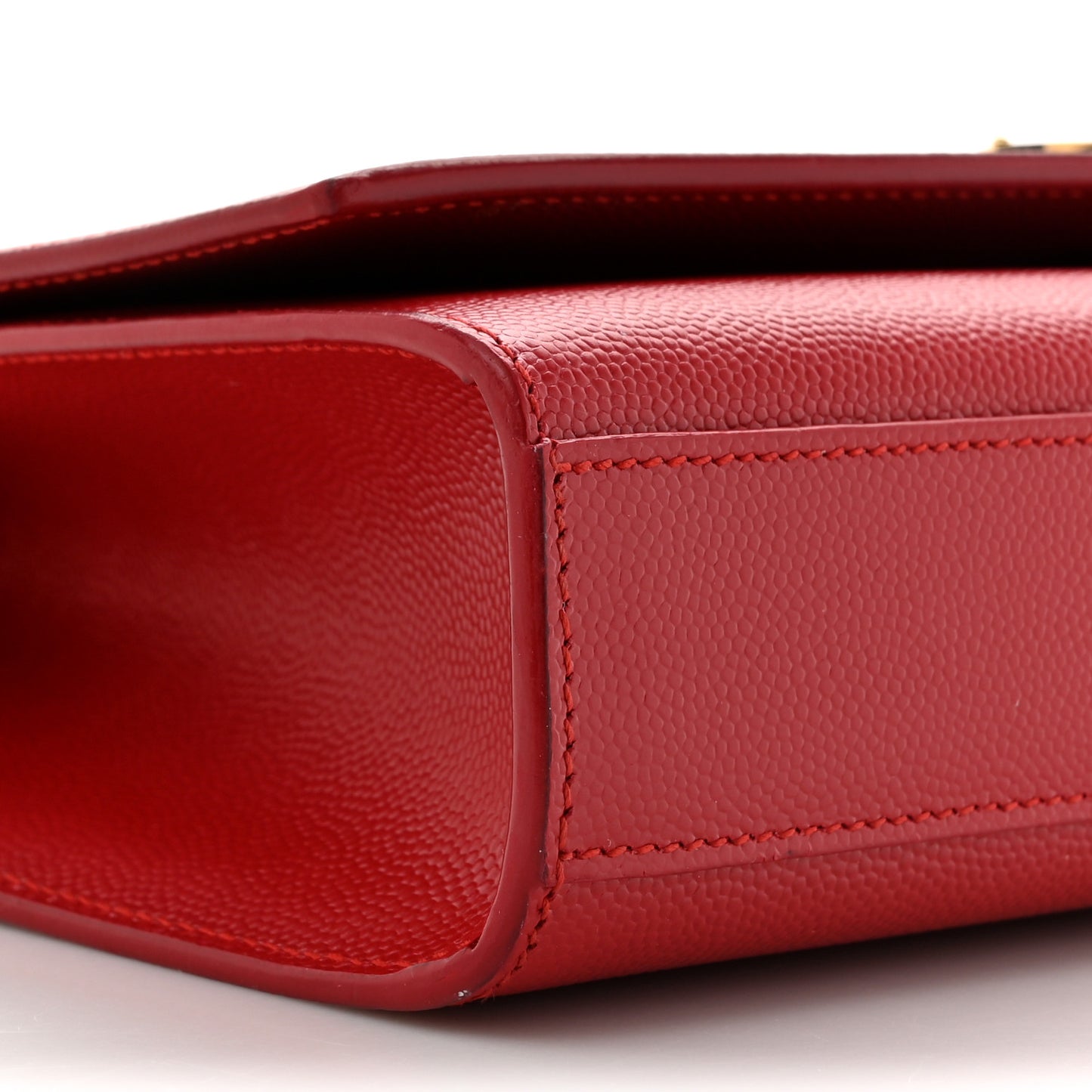 Grain De Poudre Medium Monogram Kate Satchel Red