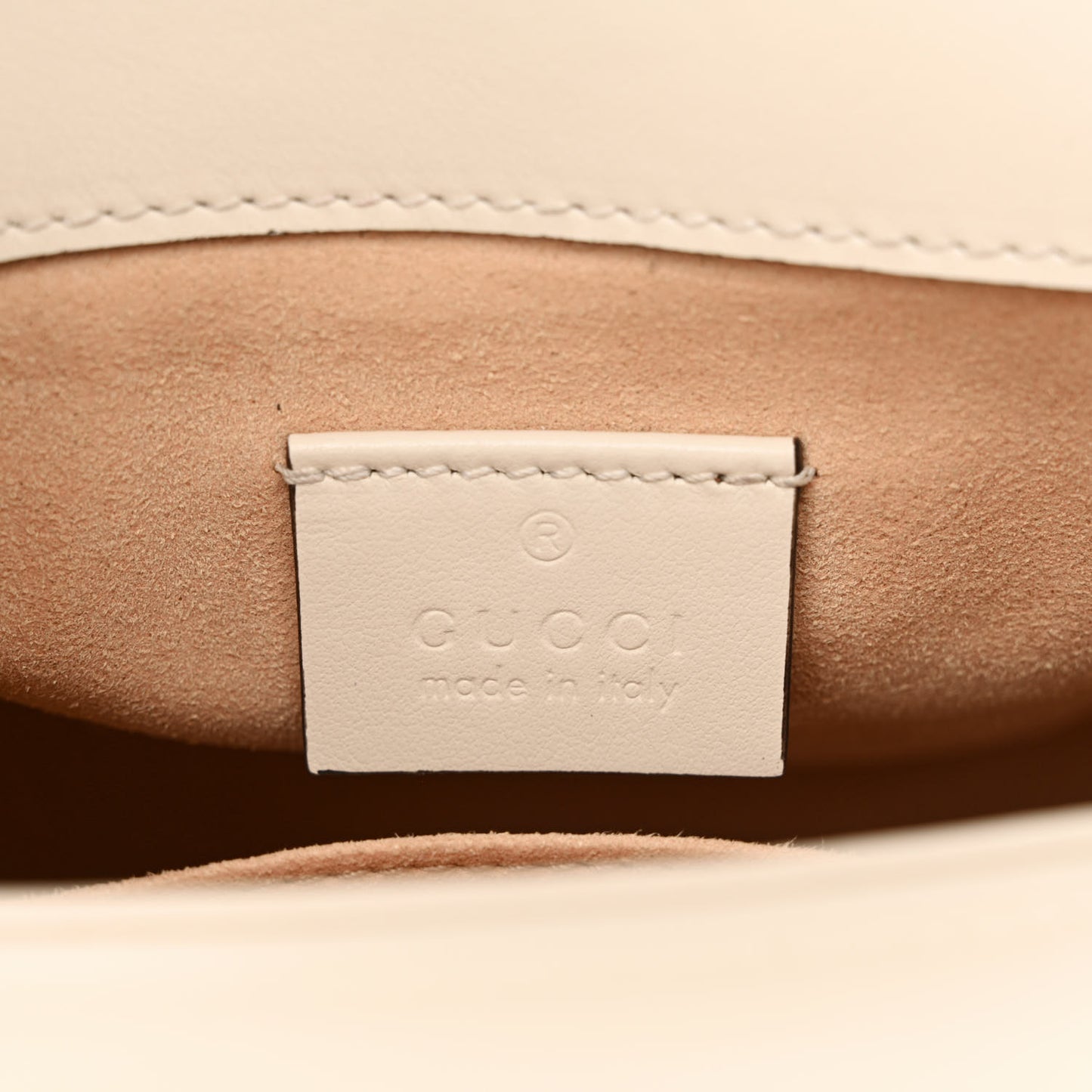 Calfskin Matelasse Mini GG Marmont Top Handle Shoulder Bag White