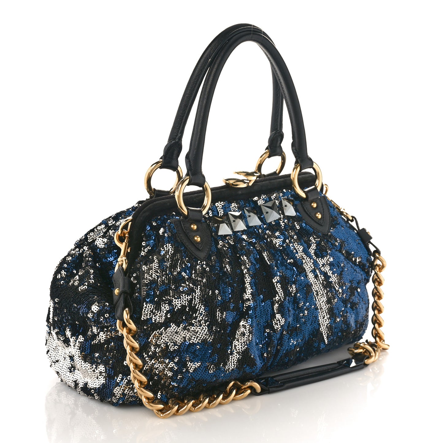 Sequined New York Rocker Stam Blue