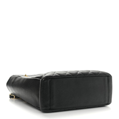 Chanel Caviar Quilted Petit Shopping Tote PST Black 4 of 9