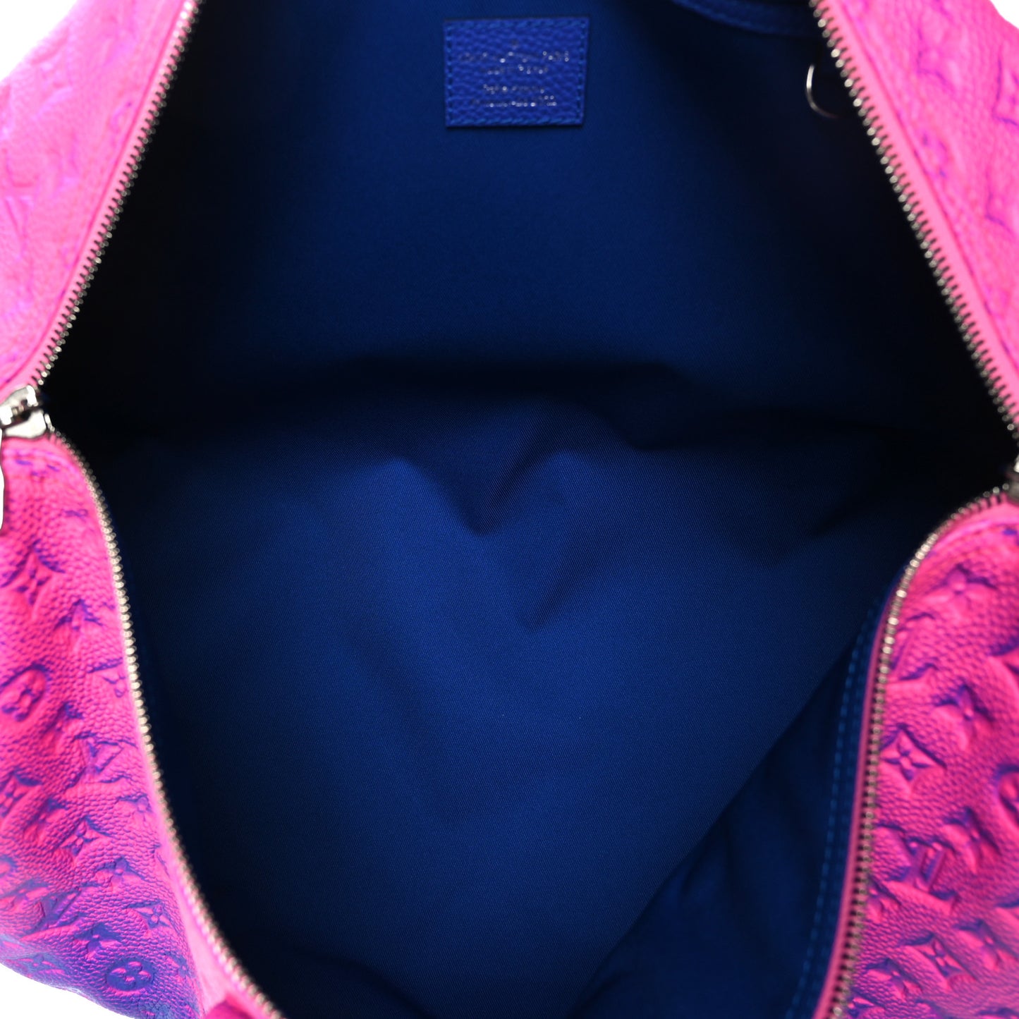 Taurillon Illusion Keepall Bandouliere 50 Bleu Rose