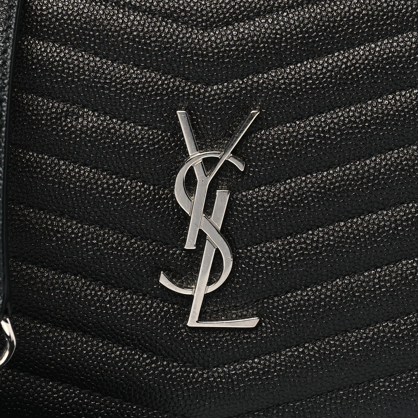 Grain De Poudre Matelasse Monogram Mini Lou Camera Bag Black